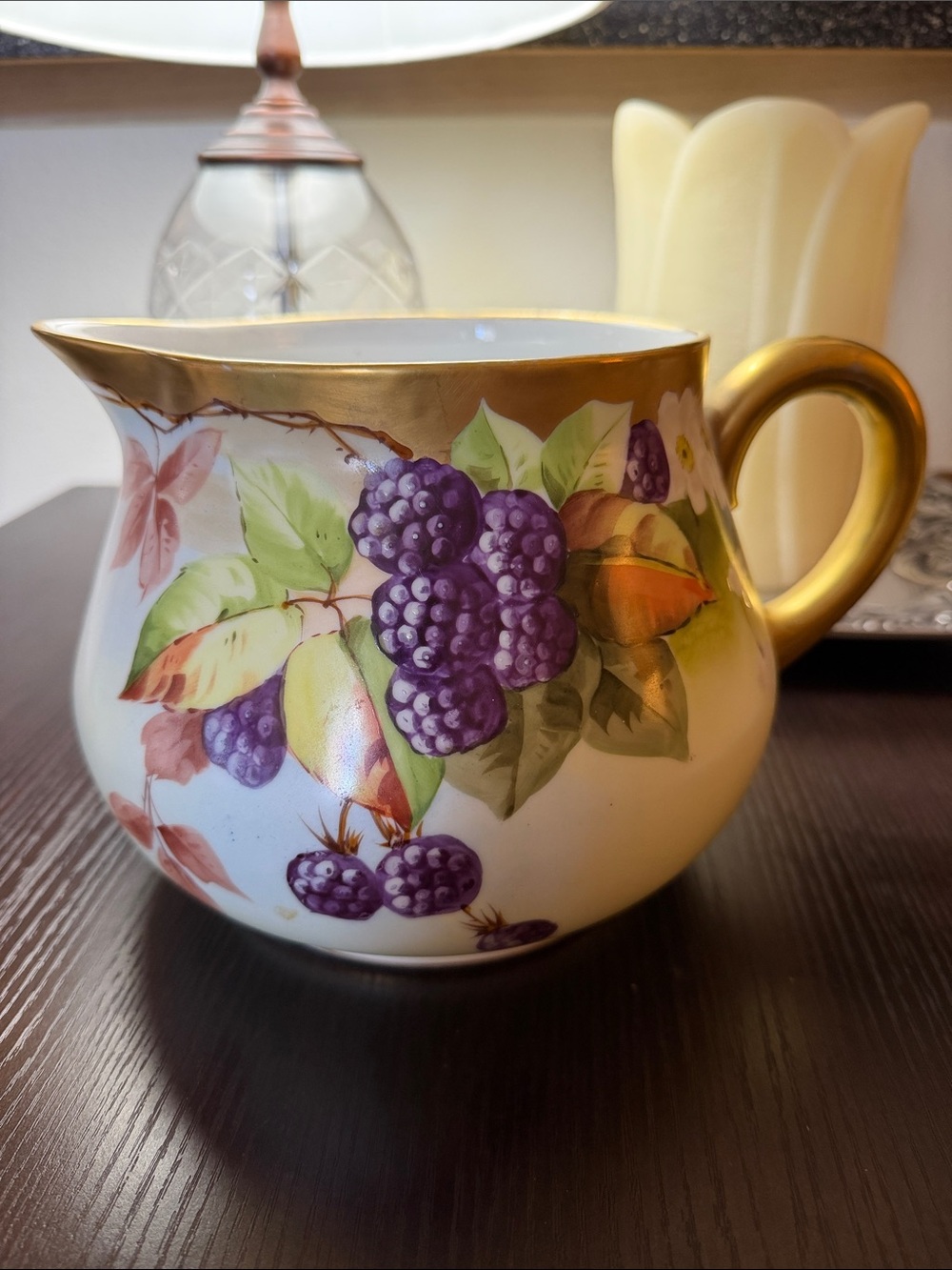 Antique Limoges Handpainted Pitcher.
